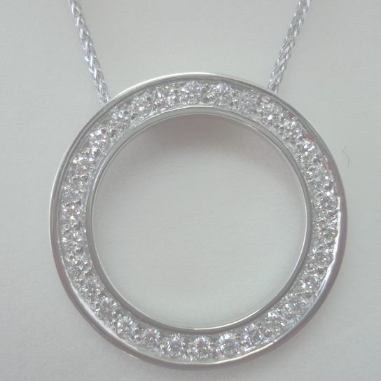 DIAMOND PENDANT AND CHAIN